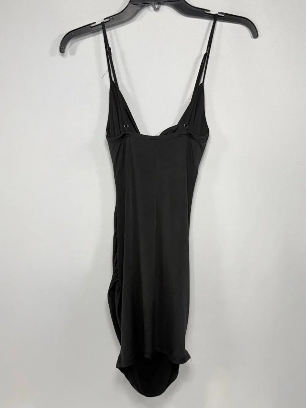 Draped Knot Cutout Lucy in the Sky Black Polyester‎ Mini Dress Size XS